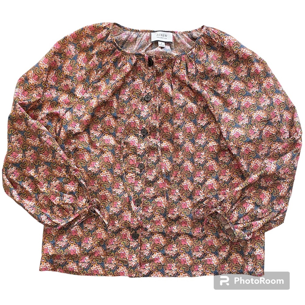 J. Crew Collection Floral Blouse - Size S